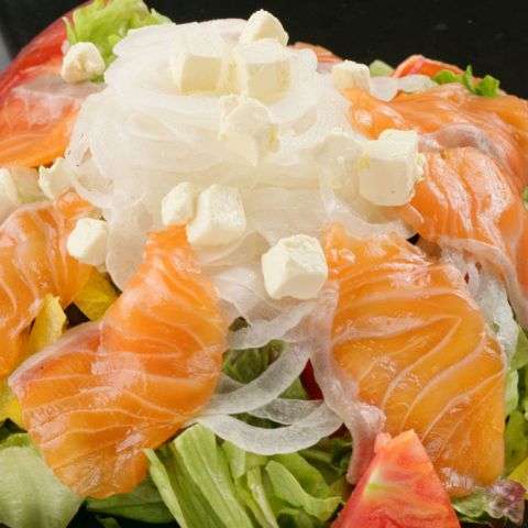 しらすとトロ湯葉のサラダ
