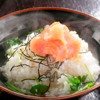 鰹出汁のお茶漬け<梅・鮭・明太子>