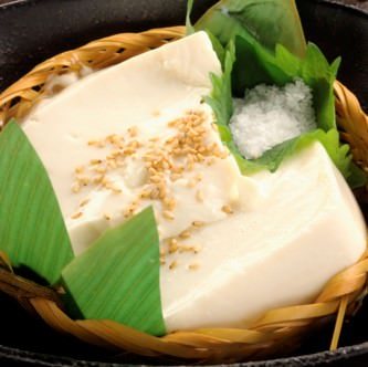 厳選豆乳の自家製ざる豆腐