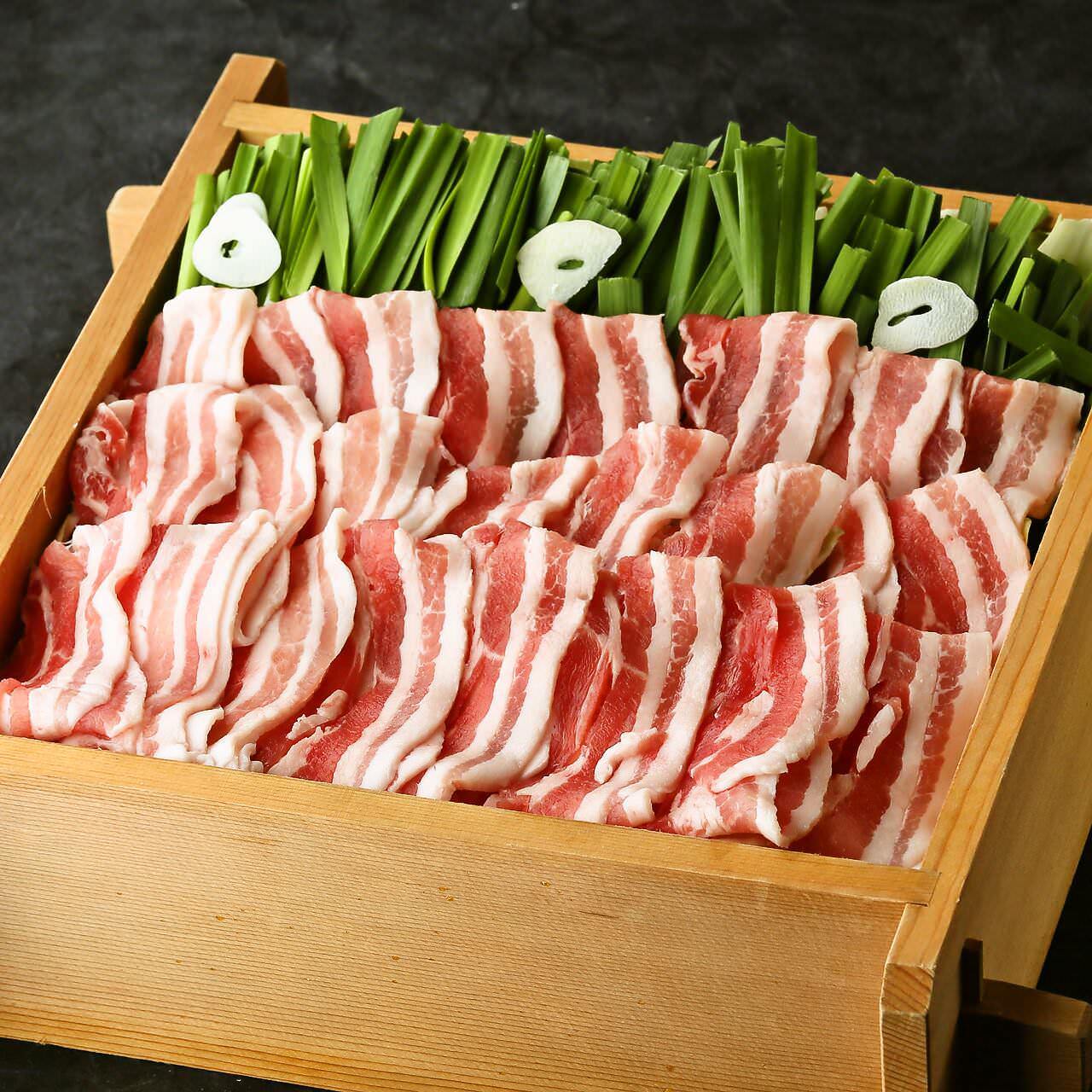 大分にら豚風 黒豚とお野菜たっぷりせいろ蒸し