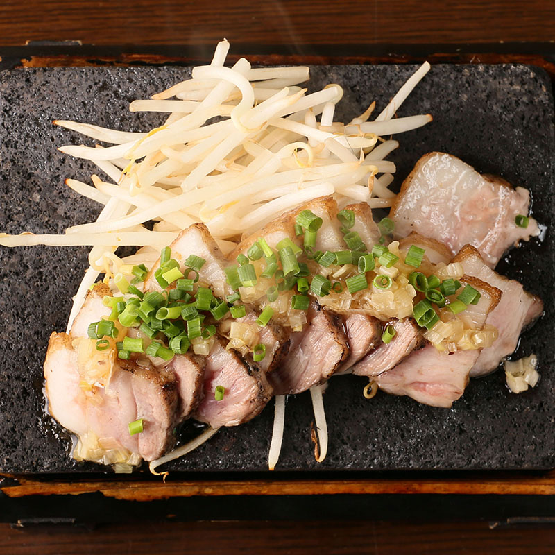 黒豚ロース溶岩焼き/黒豚カルビ溶岩焼き