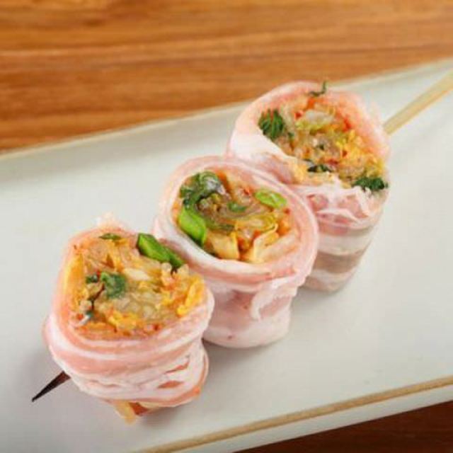 豚キムチーズ巻き
