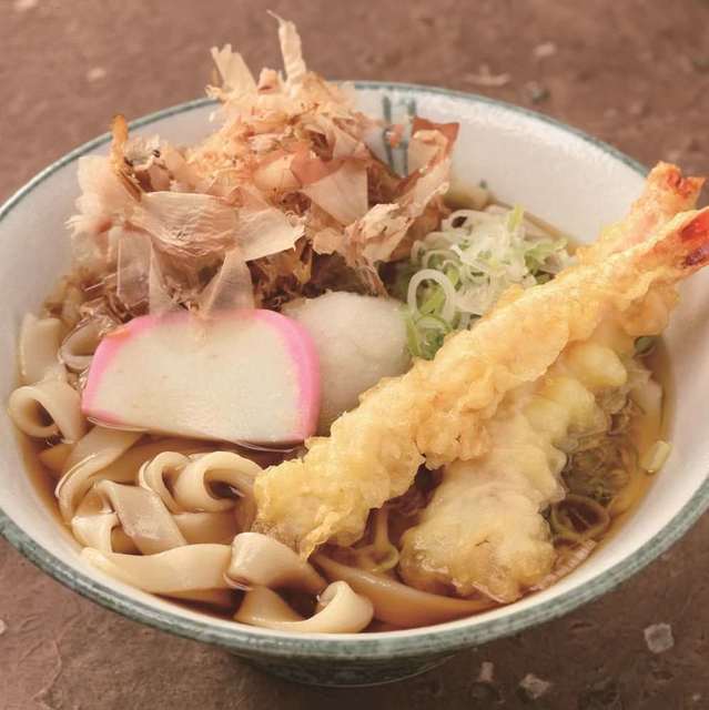海老天おろしきしめん(温・冷)