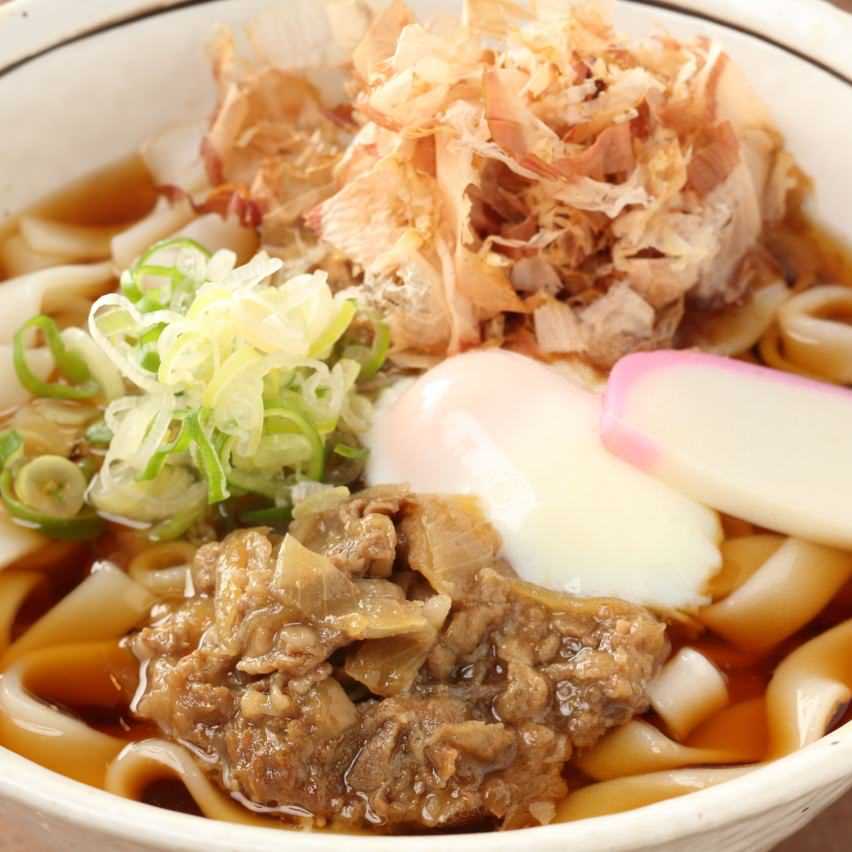 肉玉きしめん(温)