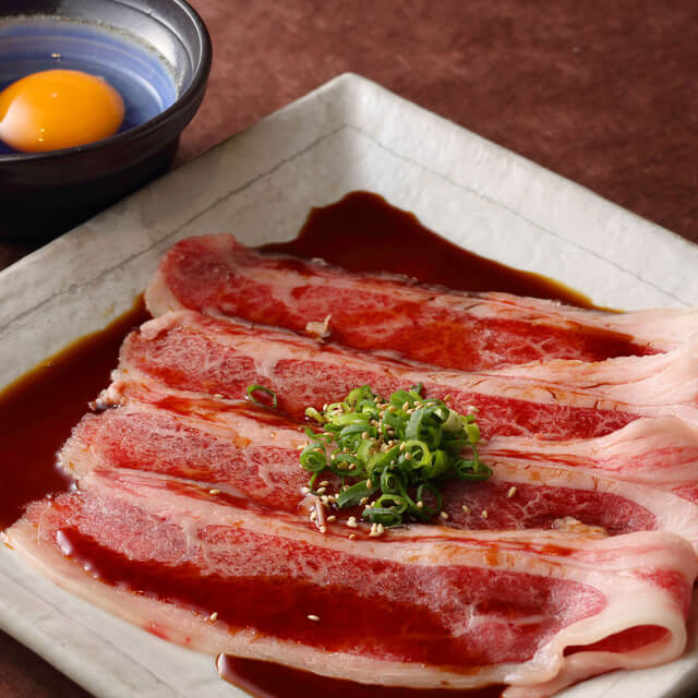 飛騨牛 薄切りカルビ ~すき焼き風味~