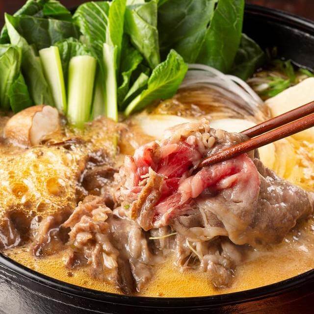 瀬戸山麓牛ロースのすき焼き