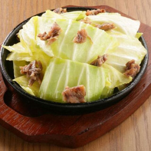 鉄板 アンチョビキャベツ
