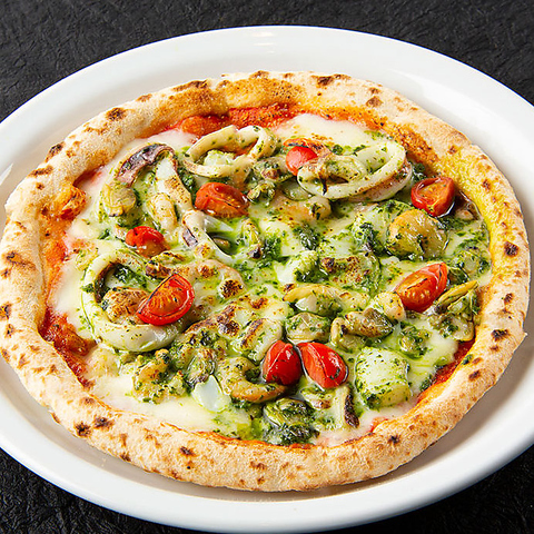 シーフード&ツナ ジェノベーゼ PIZZA