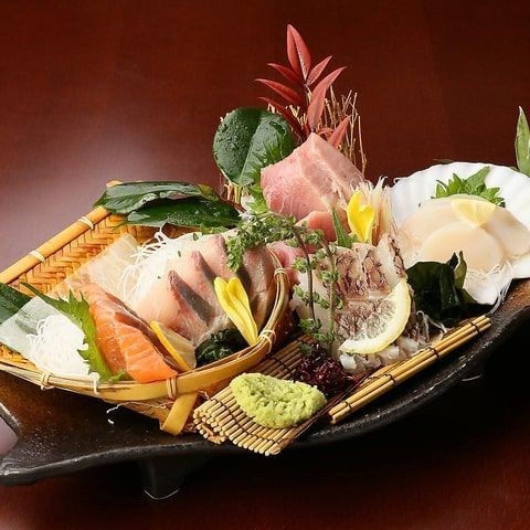 お造り五種盛り合わせ